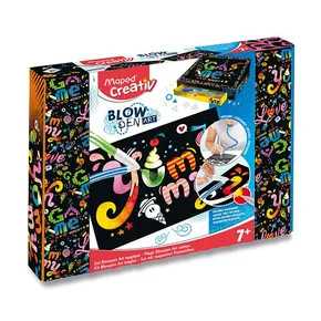 Súprava Maped Creativ Blowpen Art Magic Fúkacie pero 15 farieb